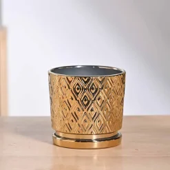 Peacock ceramic pot 5 inch