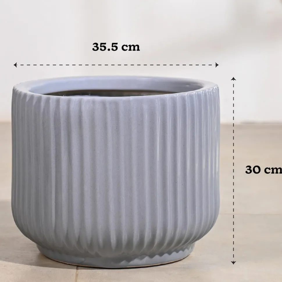 Phoenix Ceramic Pot (12.5 Inch Diameter)