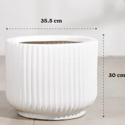 Phoenix Ceramic Pot (12.5 Inch Diameter)