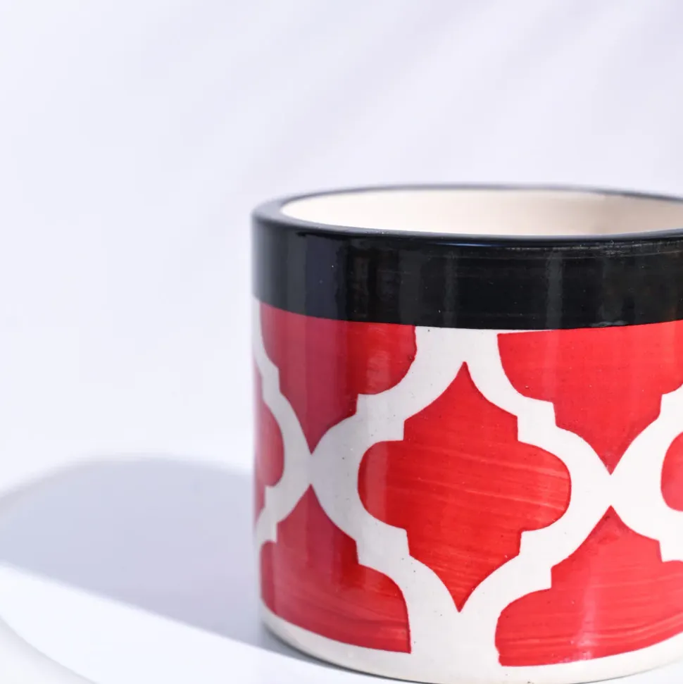 Pipe Ceramic Pot (3.8 Inch Diameter)