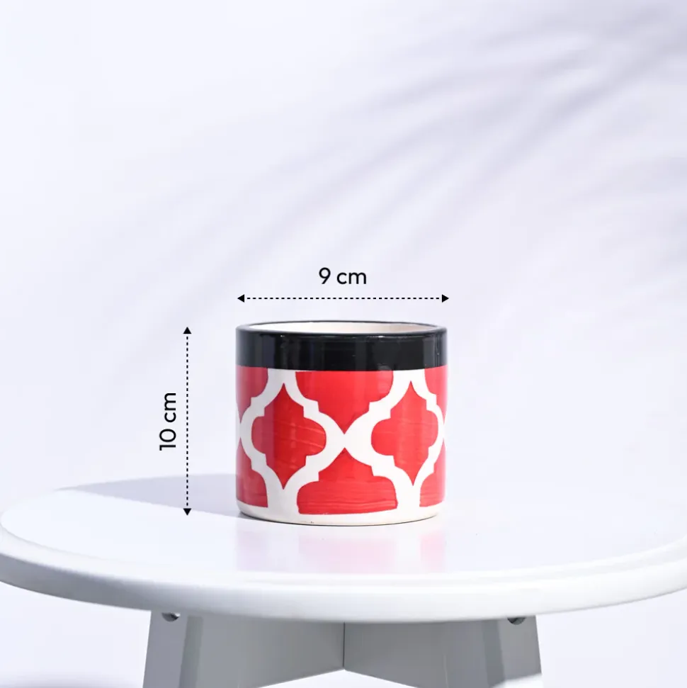 Pipe Ceramic Pot (3.8 Inch Diameter)
