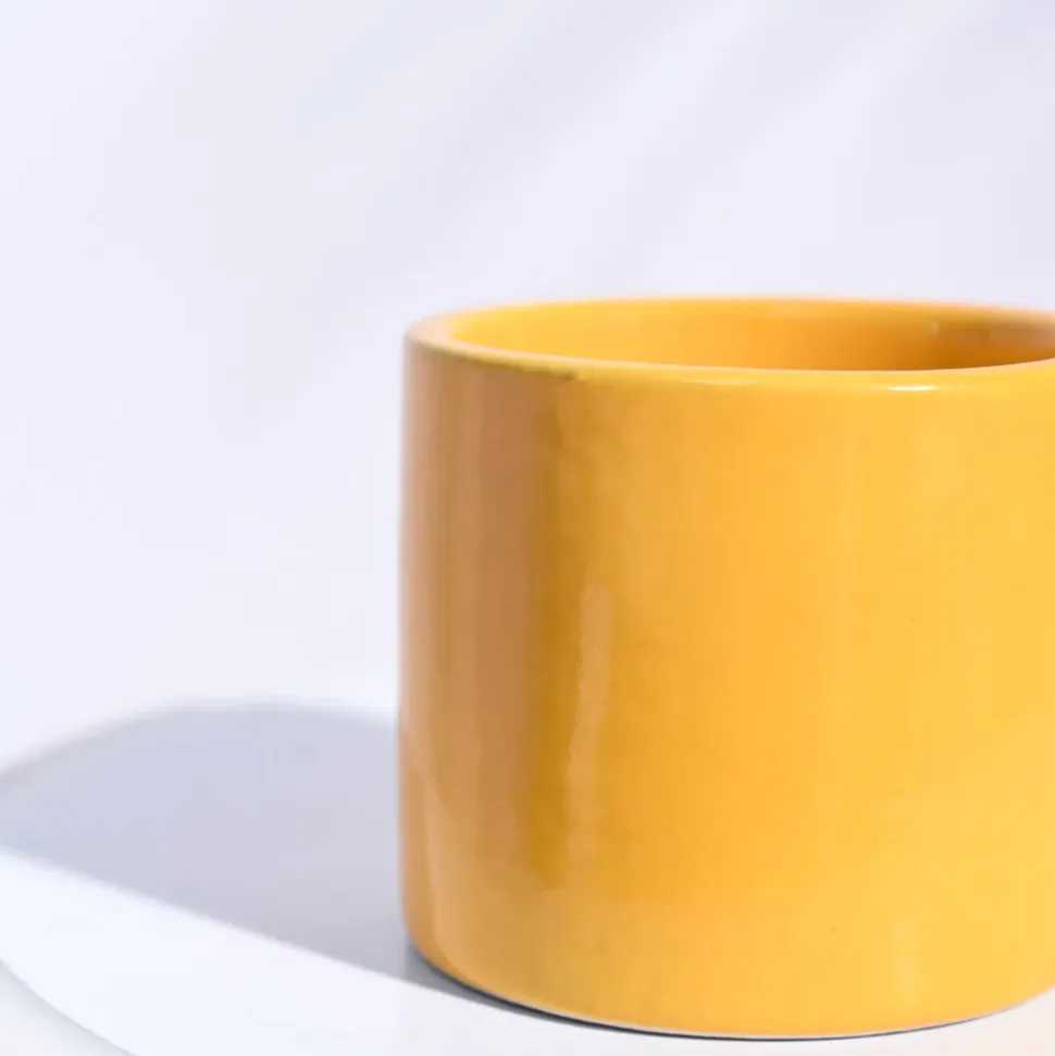 Pipe Ceramic Pot (3.8 Inch Diameter)