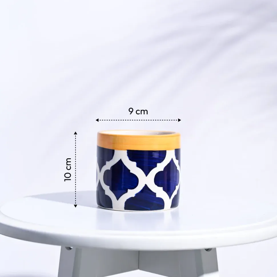 Pipe Ceramic Pot (3.8 Inch Diameter)