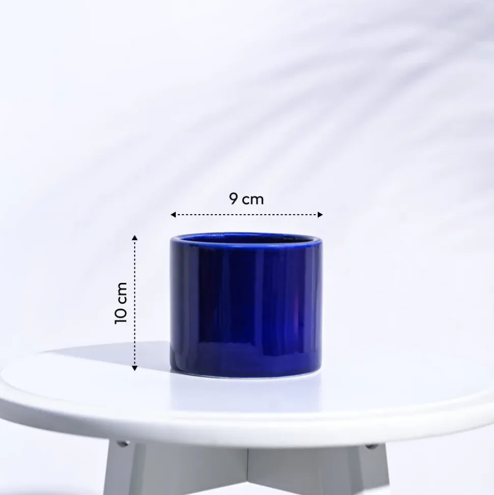 Pipe Ceramic Pot (3.8 Inch Diameter)