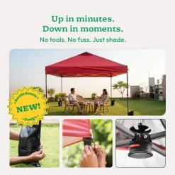 Premium Pop-Up Gazebo Canopy Tent 10×10 ft – Waterproof Outdoor Canopy with Carry Bag