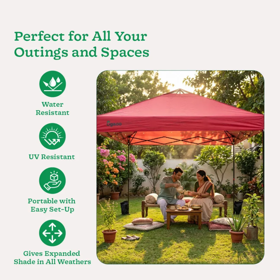Premium Pop-Up Gazebo Canopy Tent 10×10 ft – Waterproof Outdoor Canopy with Carry Bag