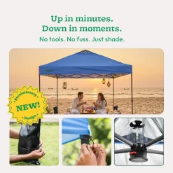 Premium Pop-Up Gazebo Canopy Tent 10×10 ft – Waterproof Outdoor Canopy with Carry Bag
