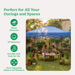 Premium Pop-Up Gazebo Canopy Tent 10×10 ft – Waterproof Outdoor Canopy with Carry Bag