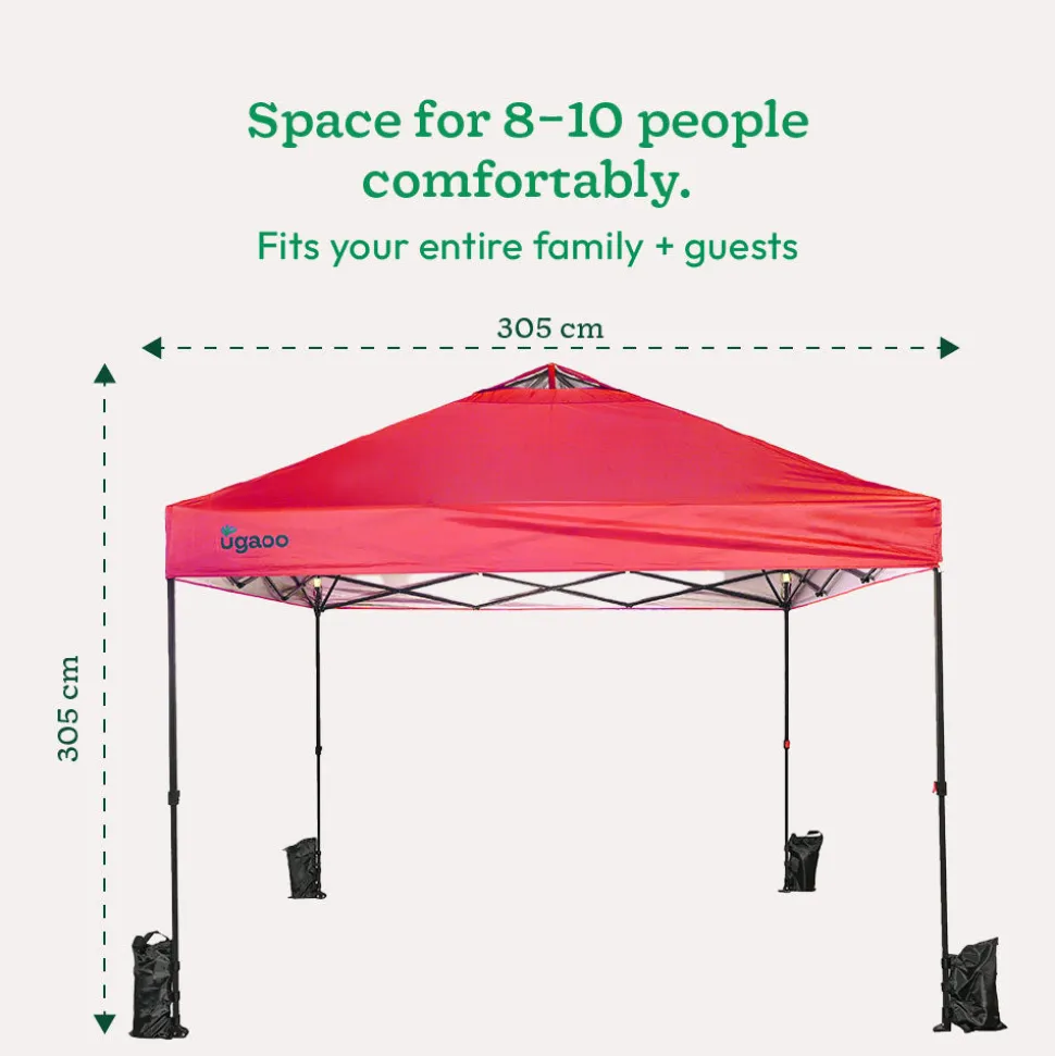 Premium Pop-Up Gazebo Canopy Tent 10×10 ft – Waterproof Outdoor Canopy with Carry Bag