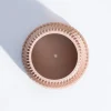 Ridged Waves Wooden Pot
