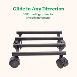 Rolling Plant Stand - Black