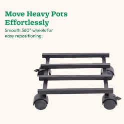 Rolling Plant Stand - Black