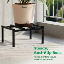 Rolling Plant Stand - Black