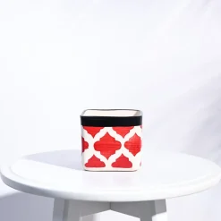 Square Ceramic Pot (3.5 Inch Width)