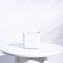Square Ceramic Pot (3.5 Inch Width)