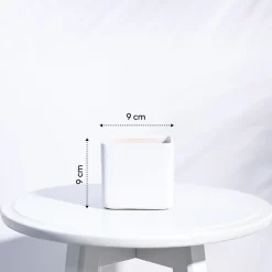 Square Ceramic Pot (3.5 Inch Width)