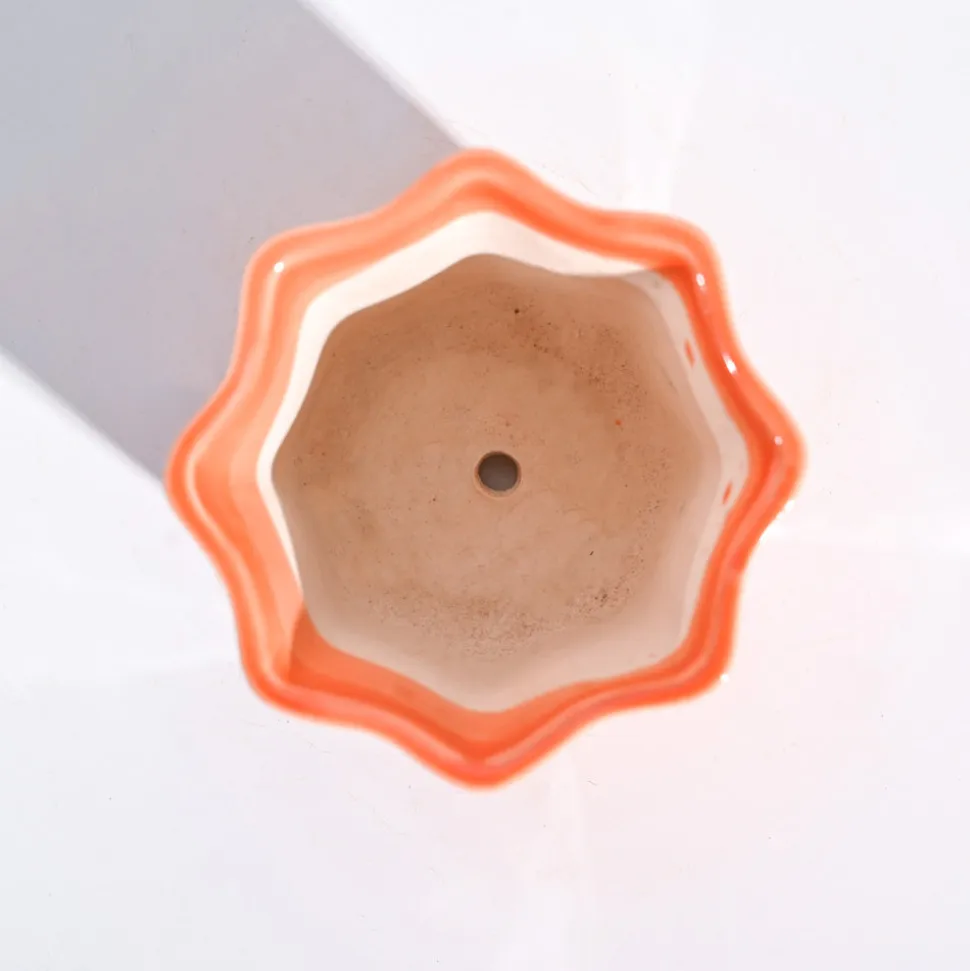 Star Ceramic Pot (4.2 Inch Width)