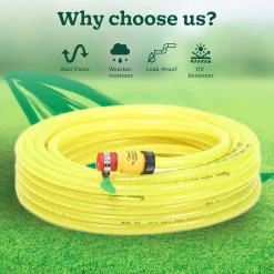 Super Braided Green Water Hose PVC Pipe