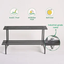 2-Tier Elevate Metal Plant Stand