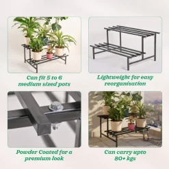 2-Tier Elevate Metal Plant Stand