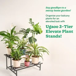 2-Tier Elevate Metal Plant Stand