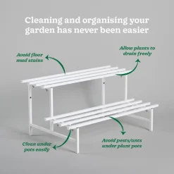 2-Tier Elevate Metal Plant Stand