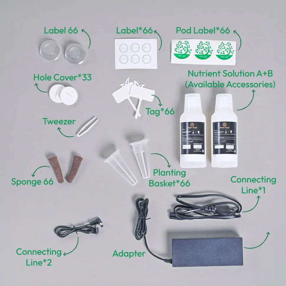 3-Tier Hydroponic Growing System with LED Grow Light