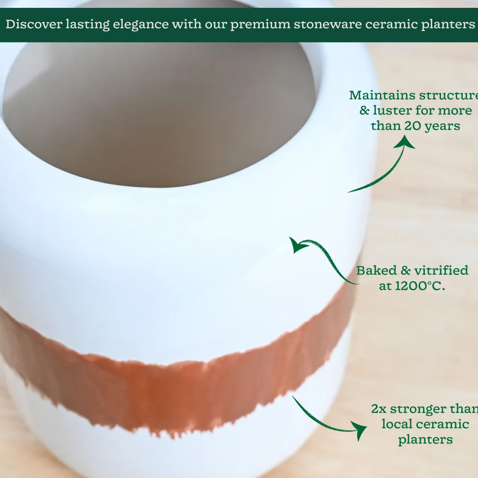 Twilight Clouds Ceramic Planter