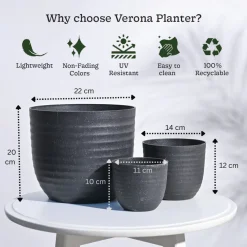 Verona Eco Planter - Set of 3