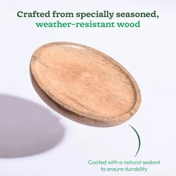Wooden Plant Tray - Set of 3